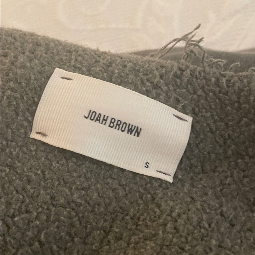Joah Brown SLOUCHY PULLOVER SWEATSHIRT in small,
Color sage green - Picture 5 of 8